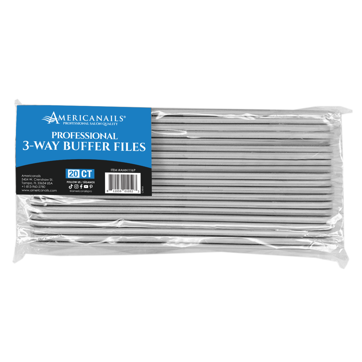 Professional 3-Way Buffer Files 20ct