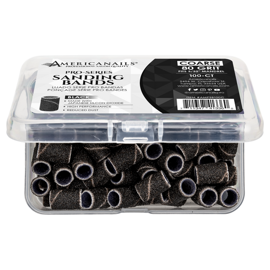 Americanails Pro-Series Black Sanding Bands 100ct
