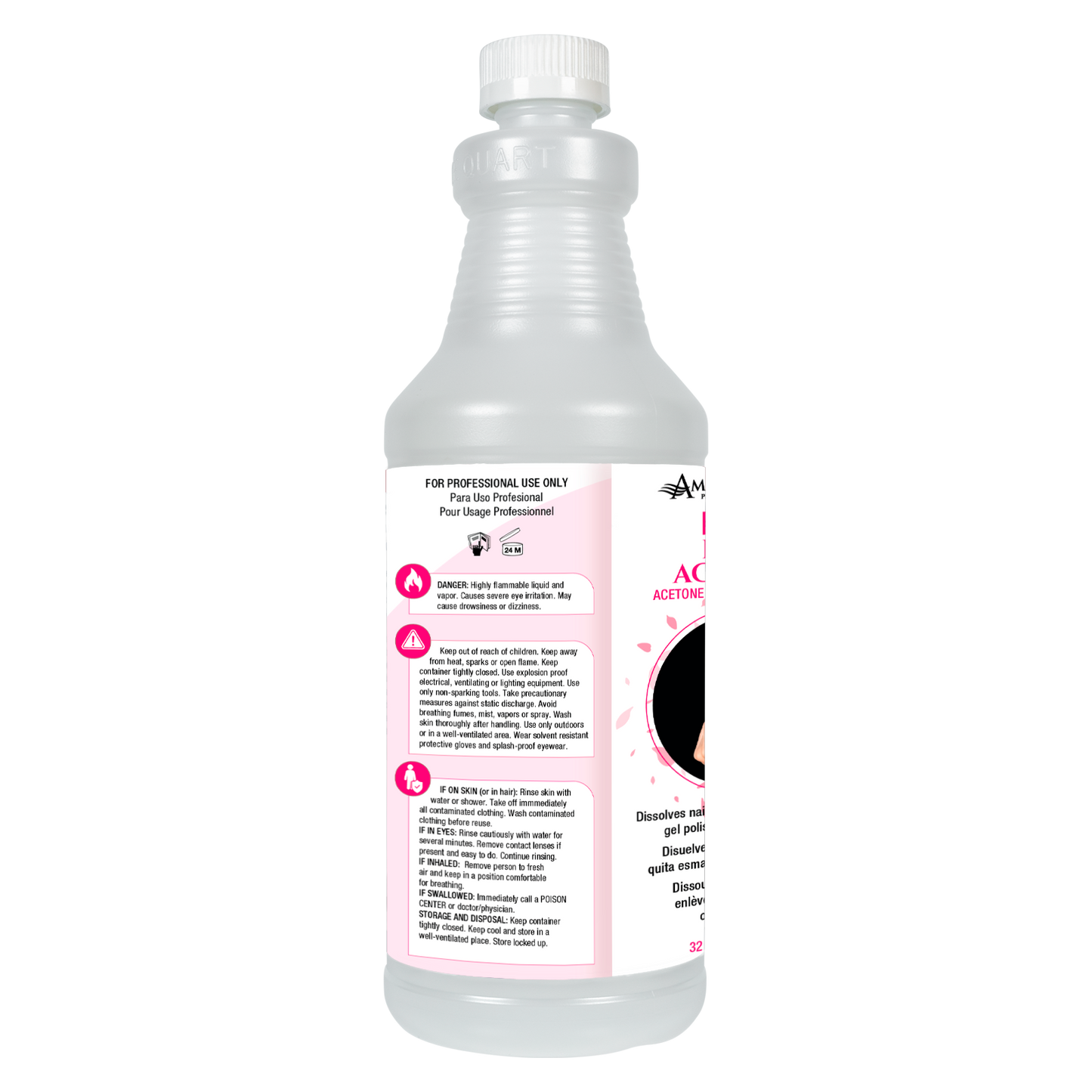 Americanails 100% Pure Acetone 32oz Case (12 Pack)