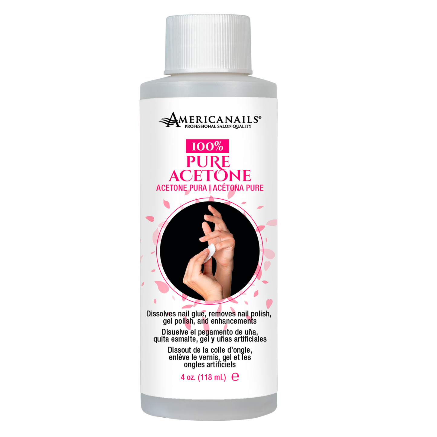 Americanails 100% acetona pura 4 oz