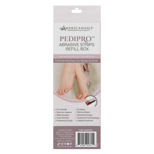 Americanails PediPro Abrasive Strips Refill Box 20ct