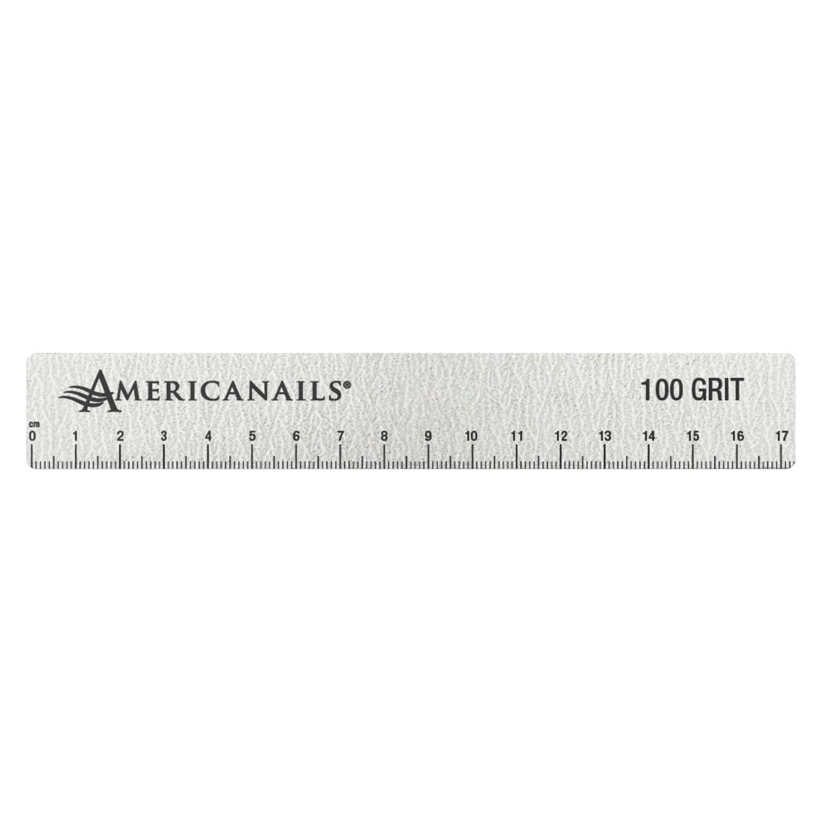 Americanails ShapeGuide™ Ruler & Shape Guide Nail File | Zebra 100/180 Grit 10ct