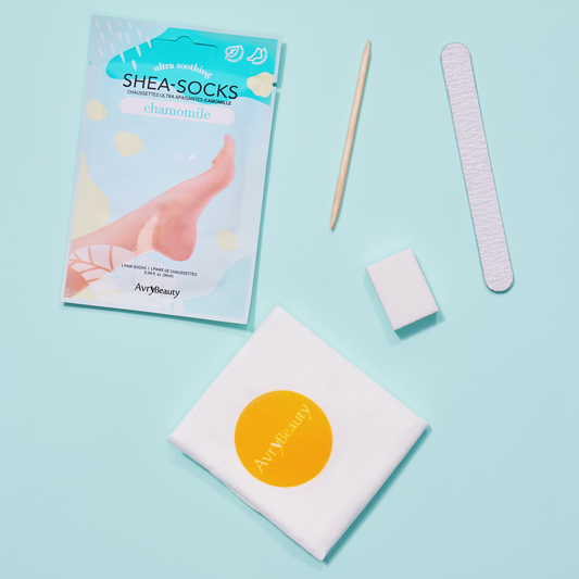 Kit de pedicura desechable todo en uno AvryBeauty | Manzanilla