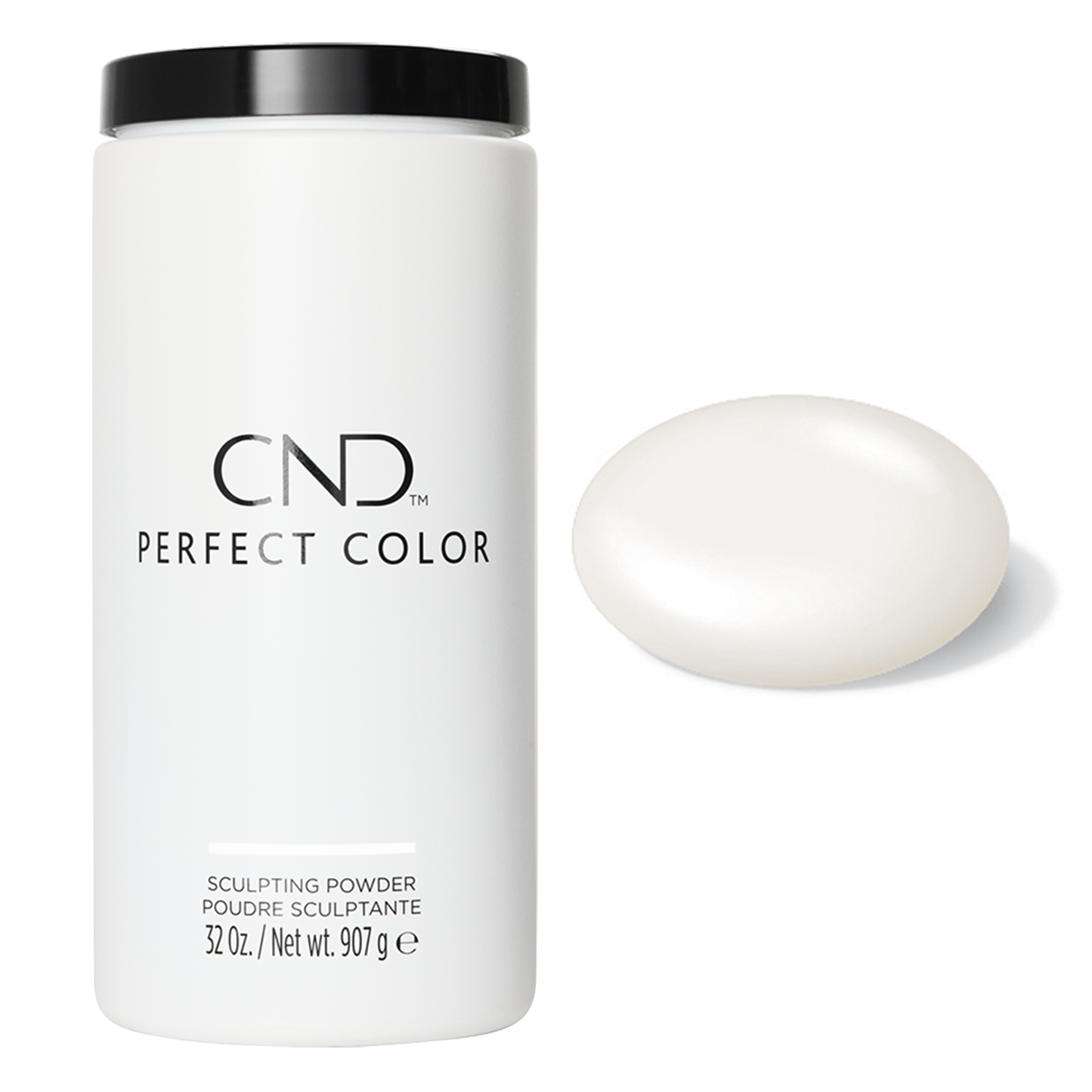 Polvo de color CND Perfect Color | Blanco puro, 32 oz