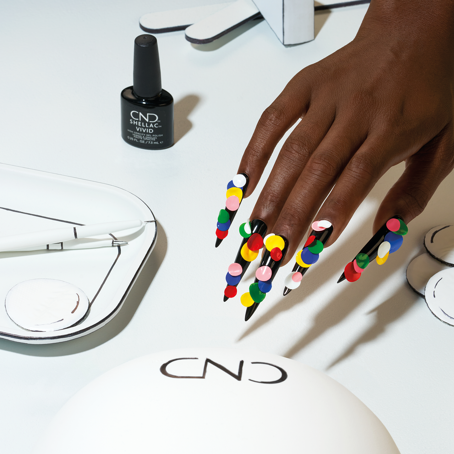 CND Shellac Vivid 7-Pack Bundle + FREE Brush Set