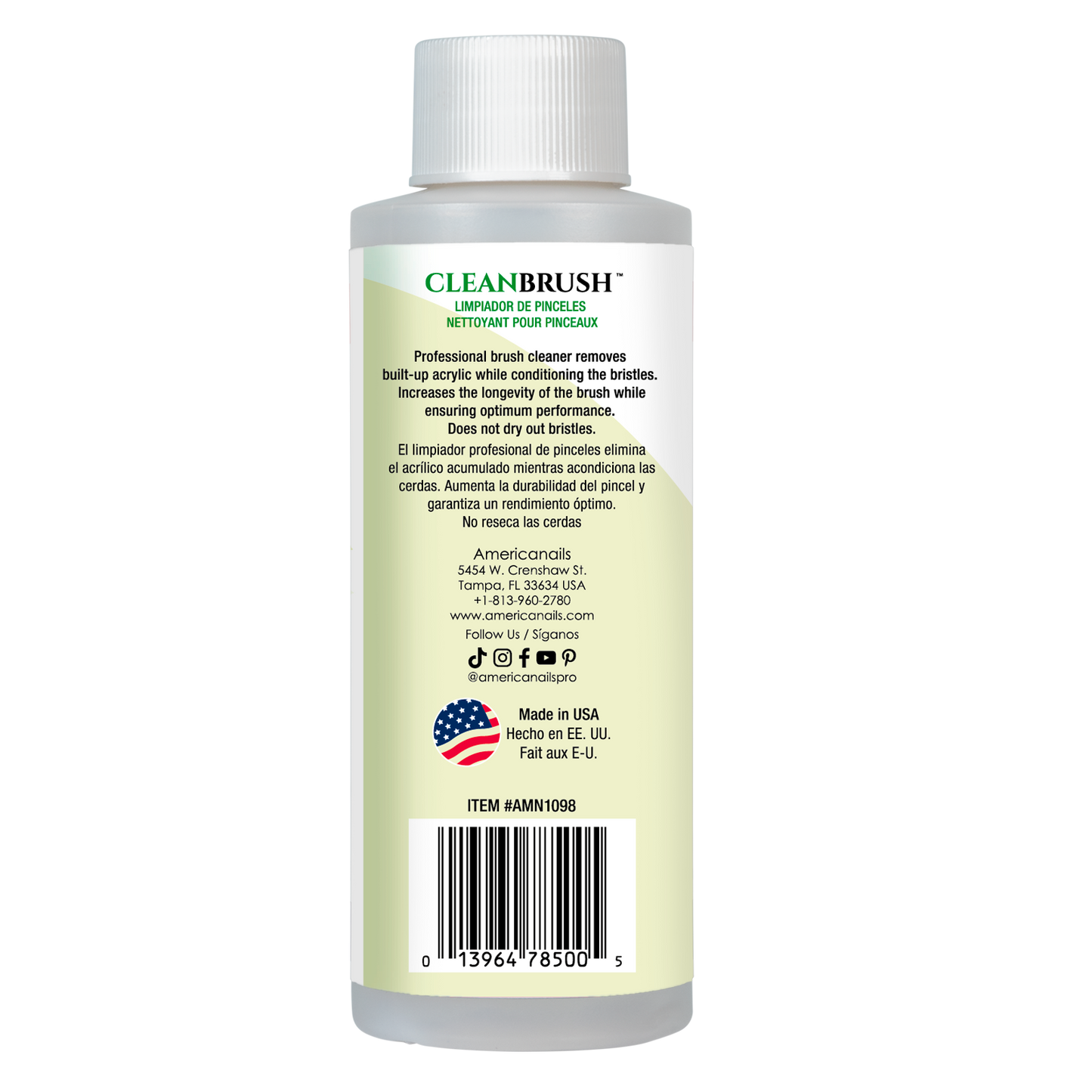 Cepillo de limpieza Americanails de 4 oz