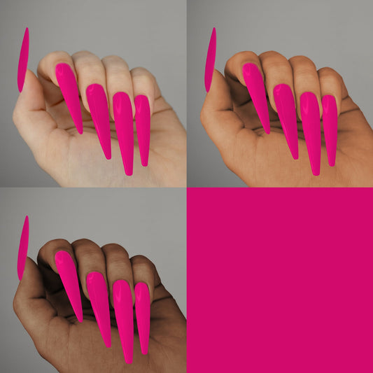 Americanails Colored Acrylic Powder | Neon Pink 2oz