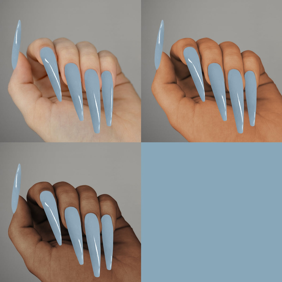Americanails Colored Acrylic Powder | Pastel Blue 2oz
