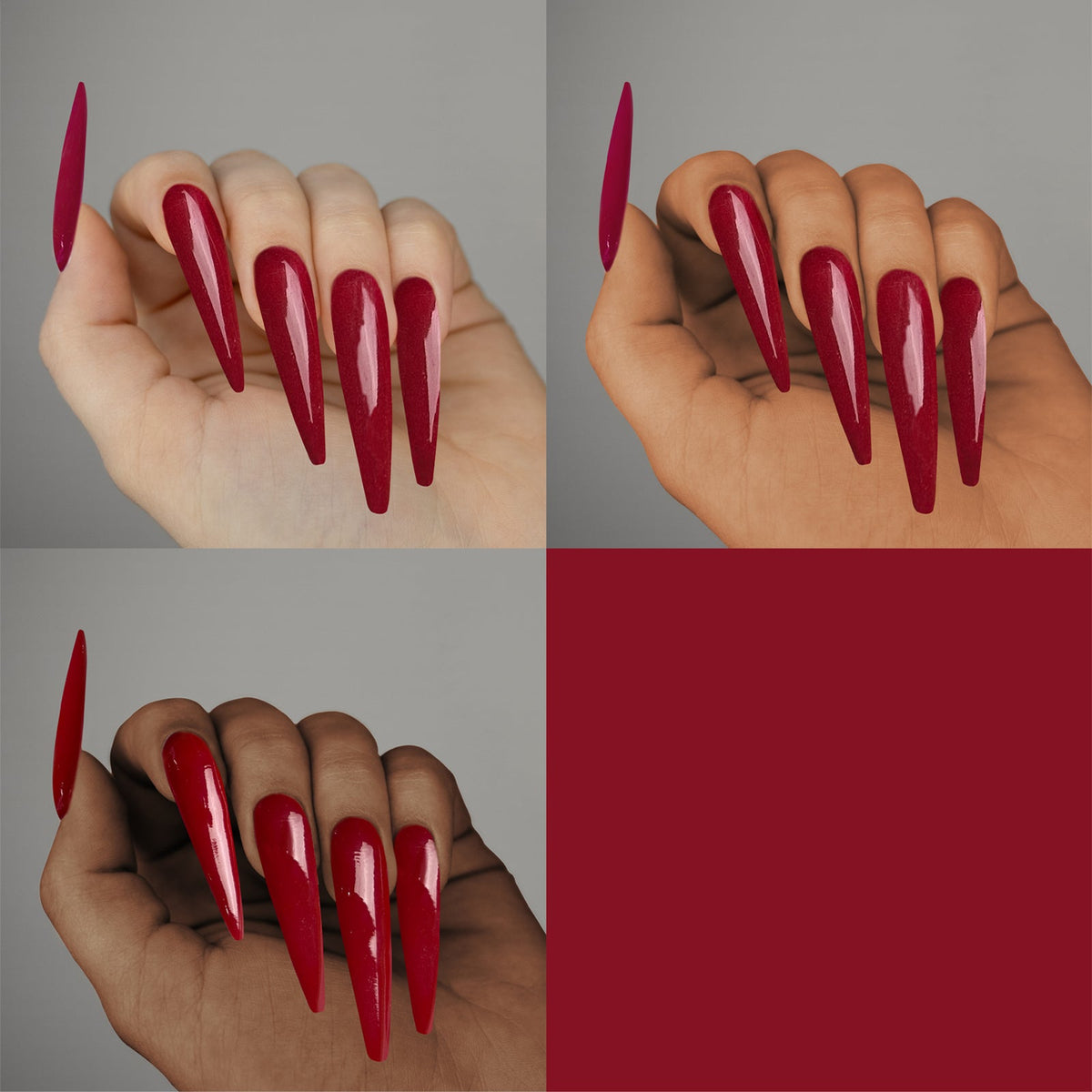 Americanails Colored Acrylic Powder | Sparkling Red 2oz