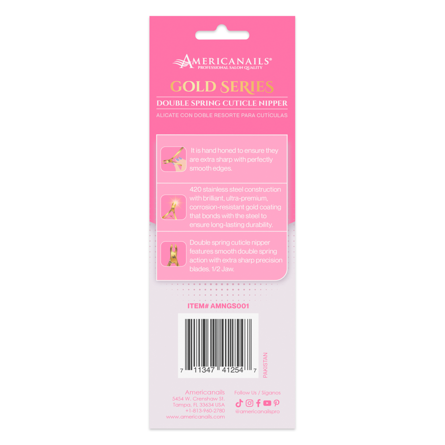 Americanails Gold Series Double Spring Nipper