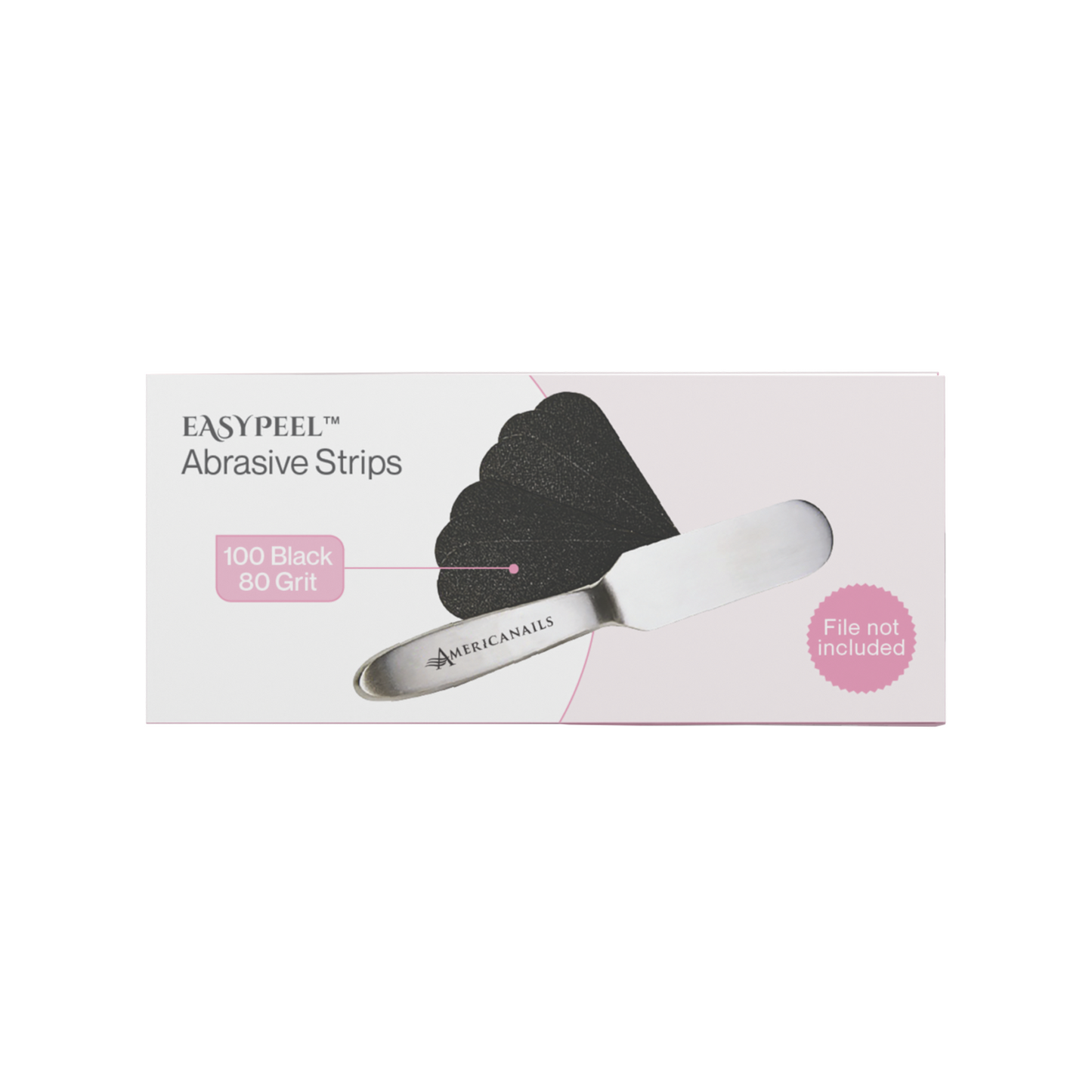 Americanails EasyPeel Pedicure Abrasive Strip | Black 80 Grit 100ct