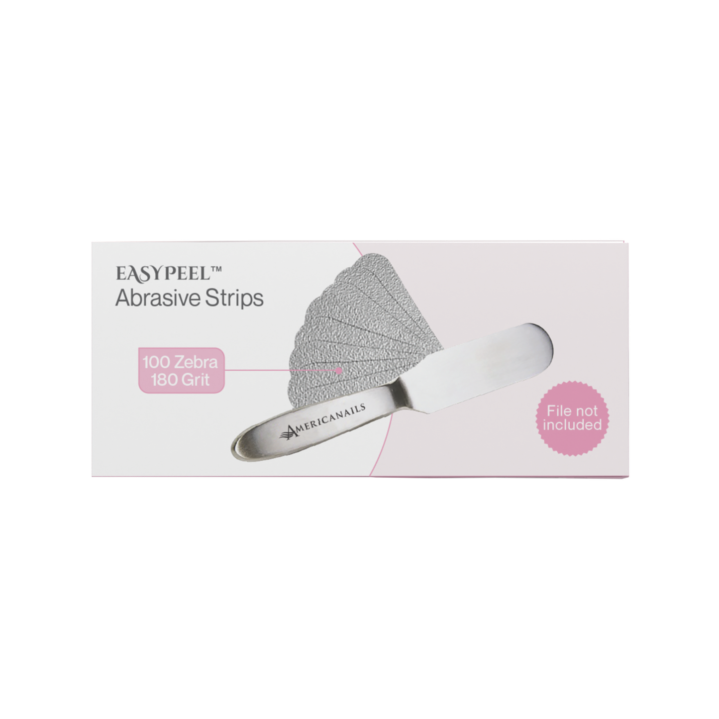 Americanails EasyPeel Pedicure Abrasive Strip | Zebra 180 Grit 100ct