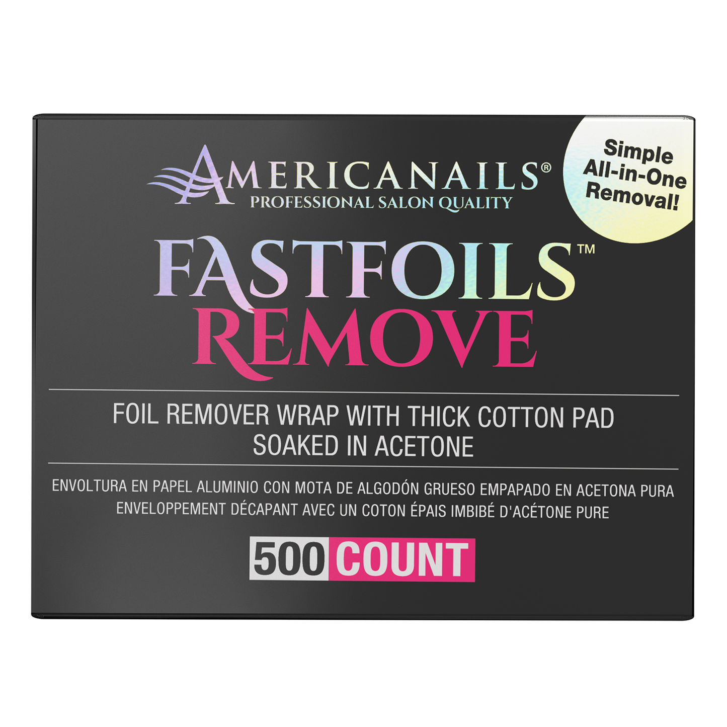 Americanails FastFoils REMOVE 500 unidades