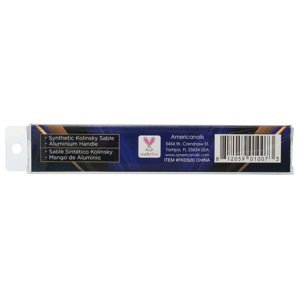 Americanails Faux Kolinsky Designer Series | 3D Acrylic Nail Art #2 Brush