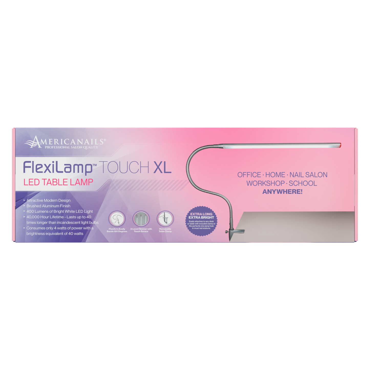 Americanails FlexiLamp Touch XL Table Lamp