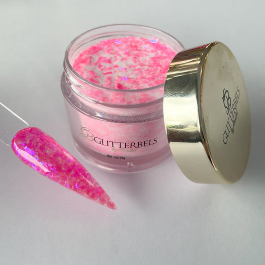 Glitterbels Acrylic Powder | Bubblegum Flake 1oz