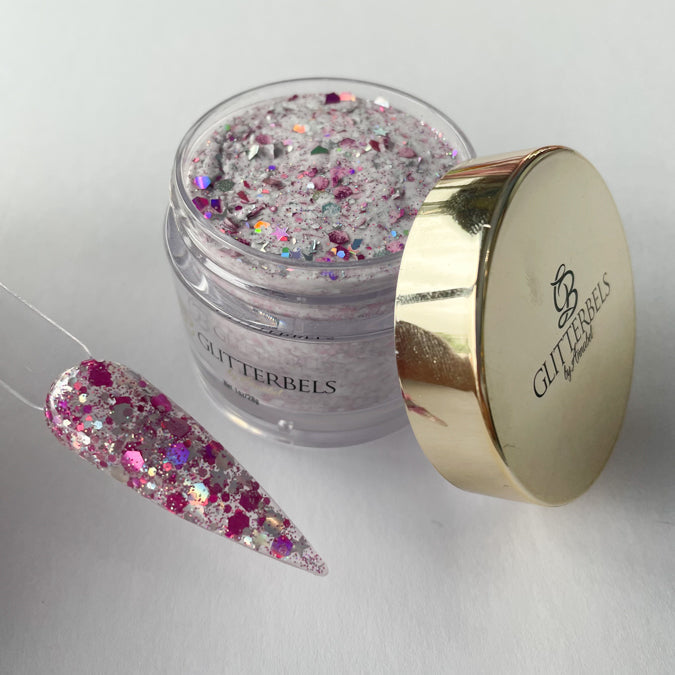 Glitterbels Acrylic Powder | Galaxy Of Pink 1oz