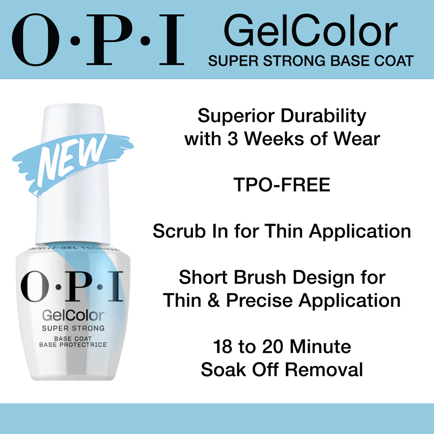 OPI GelColor Super Strong Base Coat .5oz