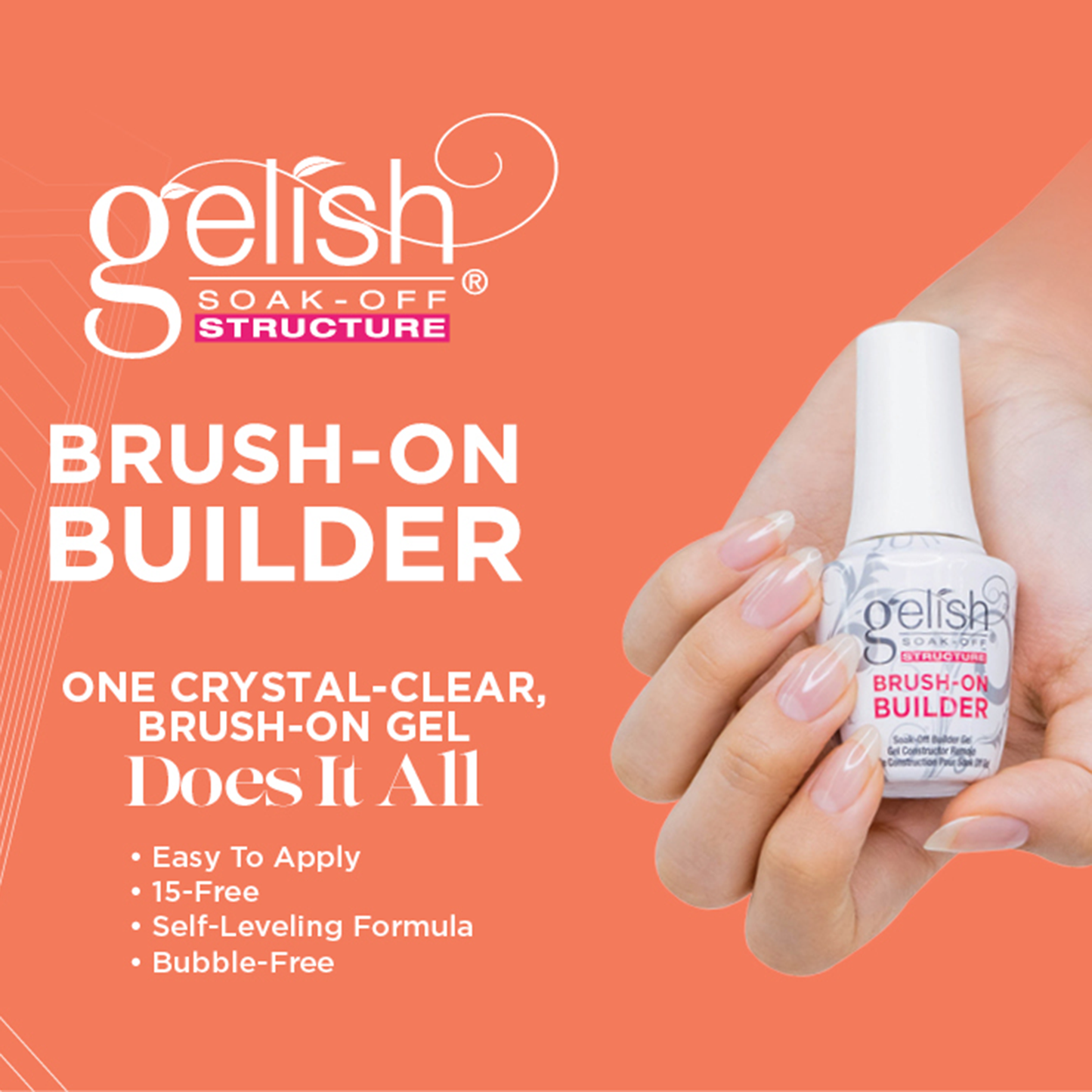 Gelish Brush-On Builder | Clear .5oz