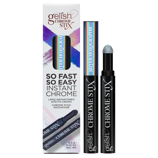 Gelish Chrome Stix | Silver Holographic