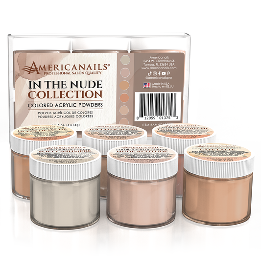 Americanails Colored Acrylic Powders | In The Nude Collection Kit