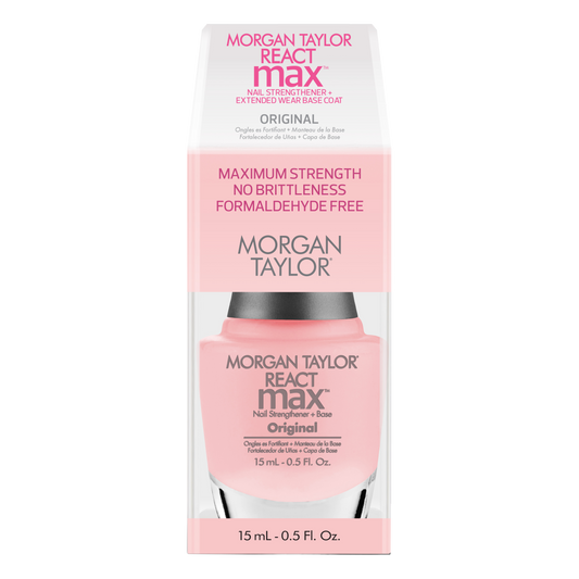 Morgan Taylor ReactMax | Original Nail Strengthener + Extended Wear Base Coat .5oz