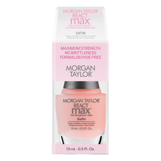 Morgan Taylor ReactMax | Satin Nail Strengthener + Extended Wear Base Coat .5oz