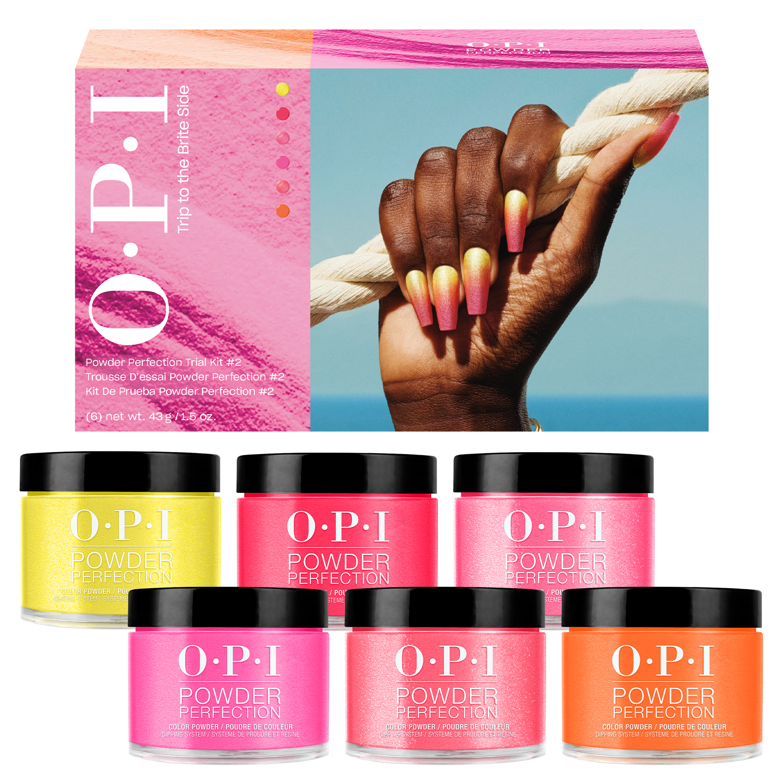 OPI Trip To The Brite Side Collection Powder Perfection Trial Kit OPI Trip To The Brite Side Collection Powder Perfection Trial Kit