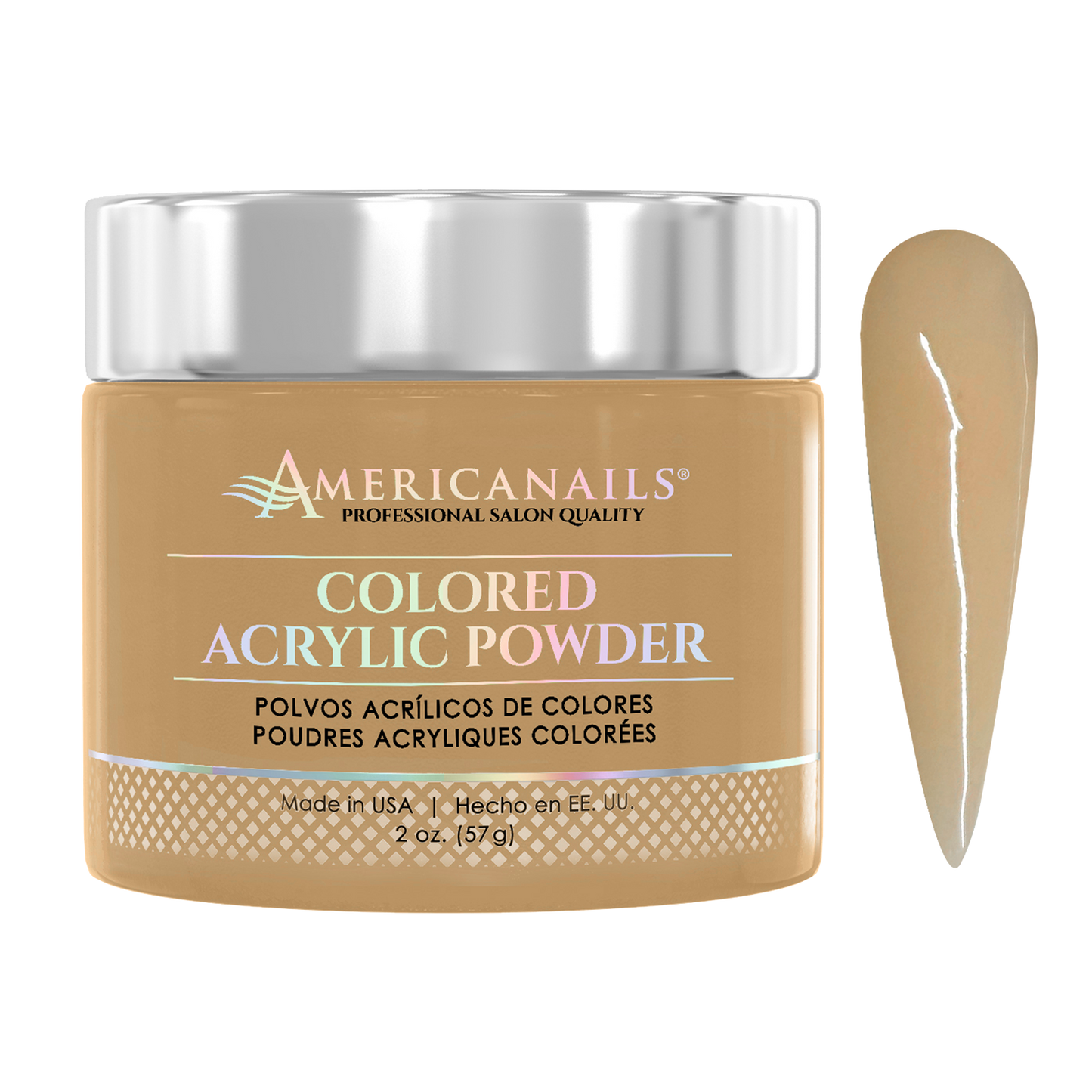 Americanails Colored Acrylic Powder | Pastel Peach 2oz