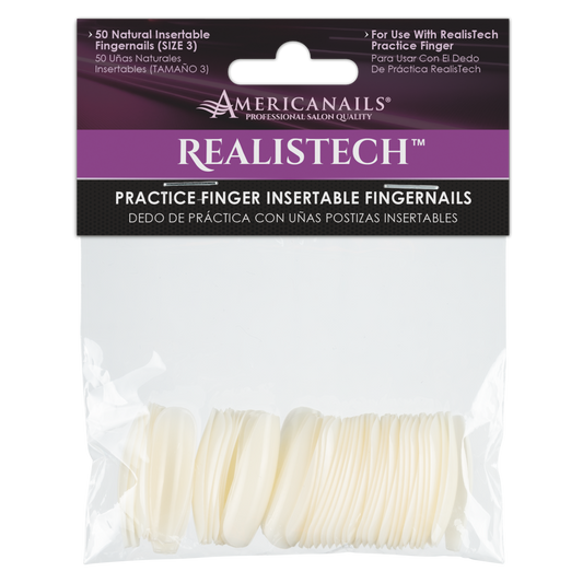 Americanails RealisTech Practice Finger Insertable Fingernails 50ct
