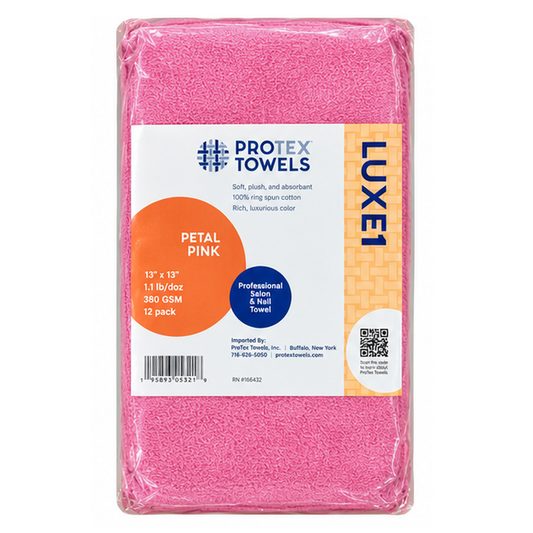 Protex Luxe1 Ultra-Premium Manicure Towels I Petal Pink 12ct
