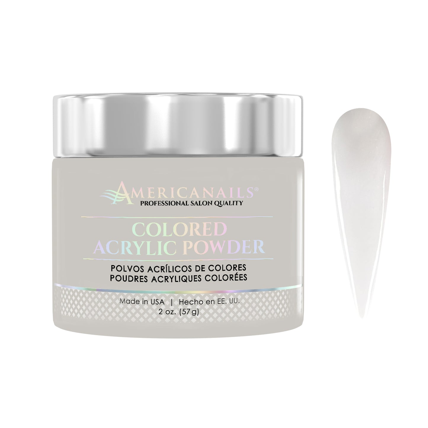 Americanails Colored Acrylic Powder | Pure White 2oz