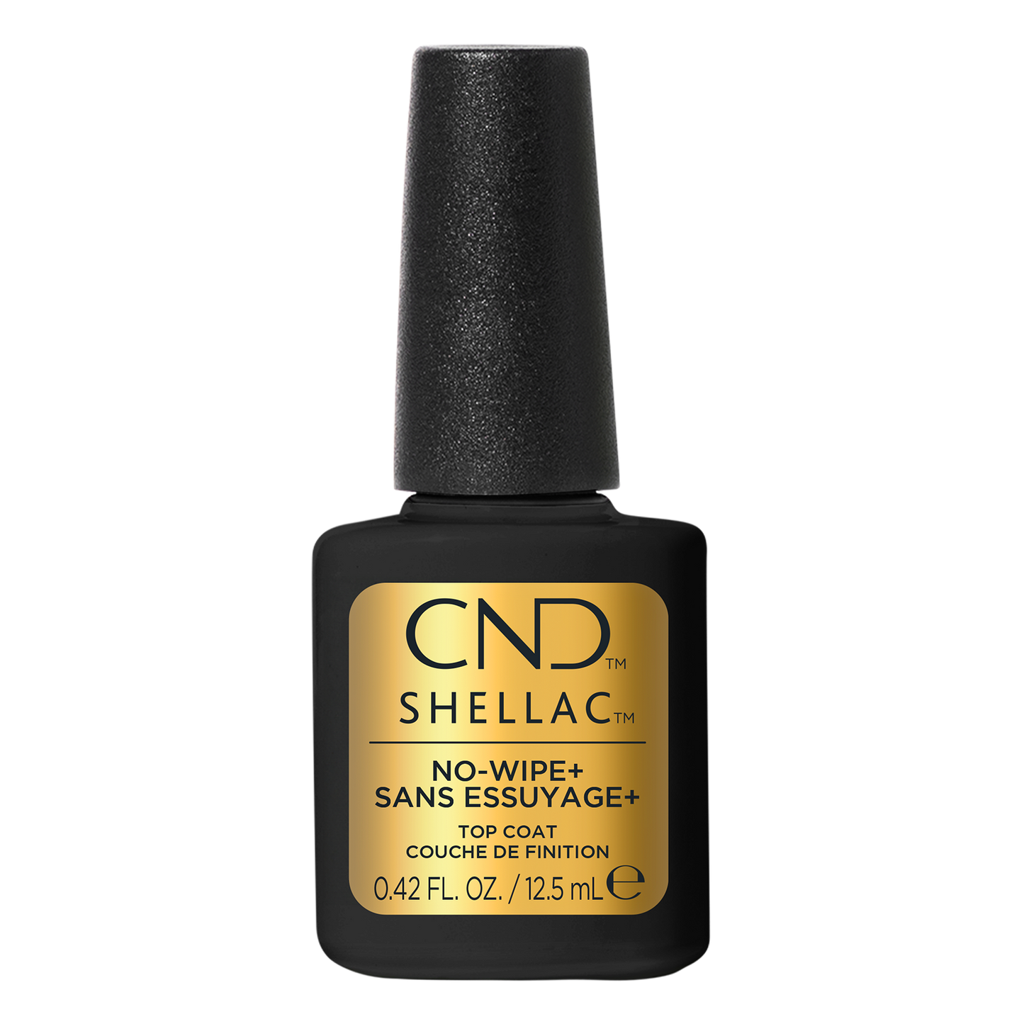 Capa superior CND Shellac No-Wipe+ de 0,42 oz