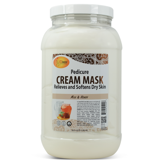 Spa Redi Pedi Cream Mask | Milk & Honey Gallon Case (4 Pack)