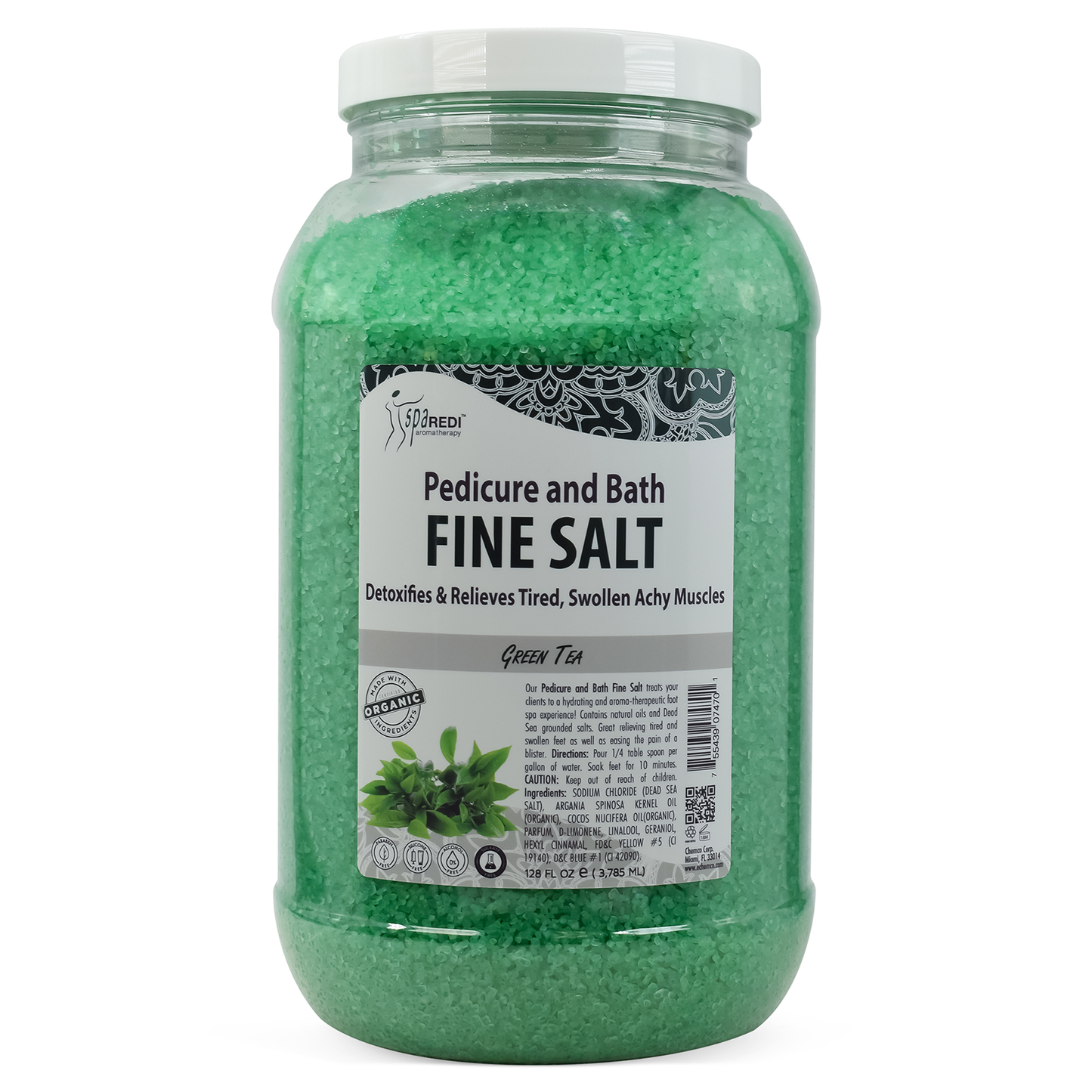 Spa Redi Pedi Bath Salt | Green Tea Gallon