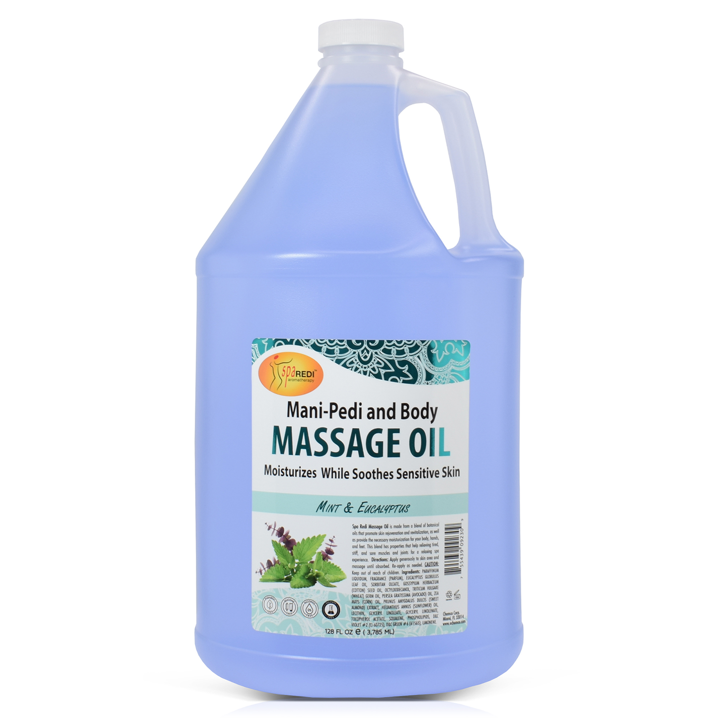 Spa Redi Mint & Eucalyptus Massage Oil Gallon