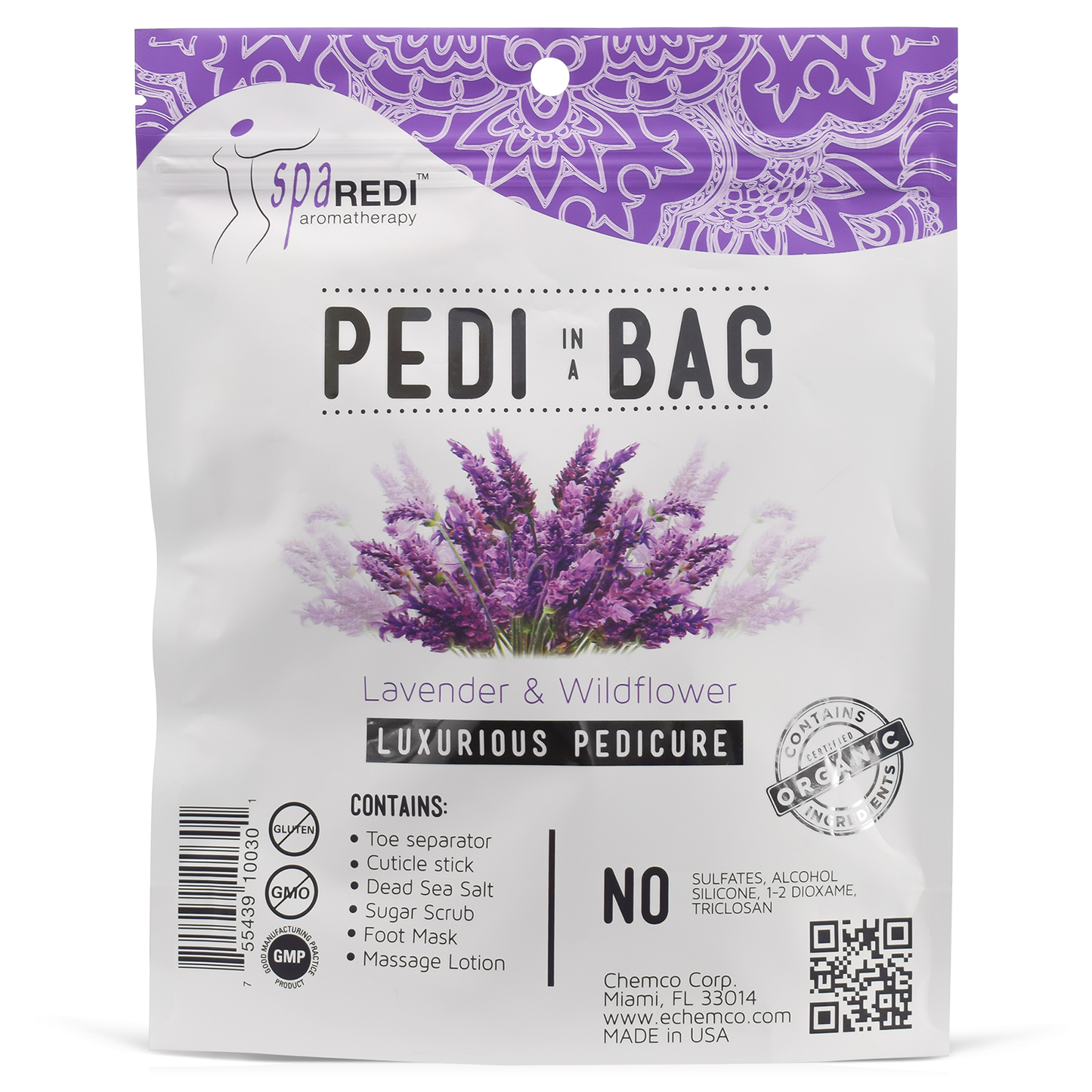 Spa Redi Pedi In A Bag | Lavender & Wildflower