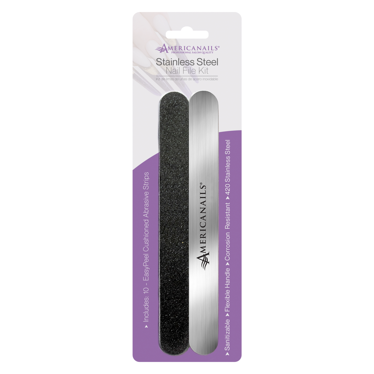 Free Americanails Stainless Steel Nail File Kit