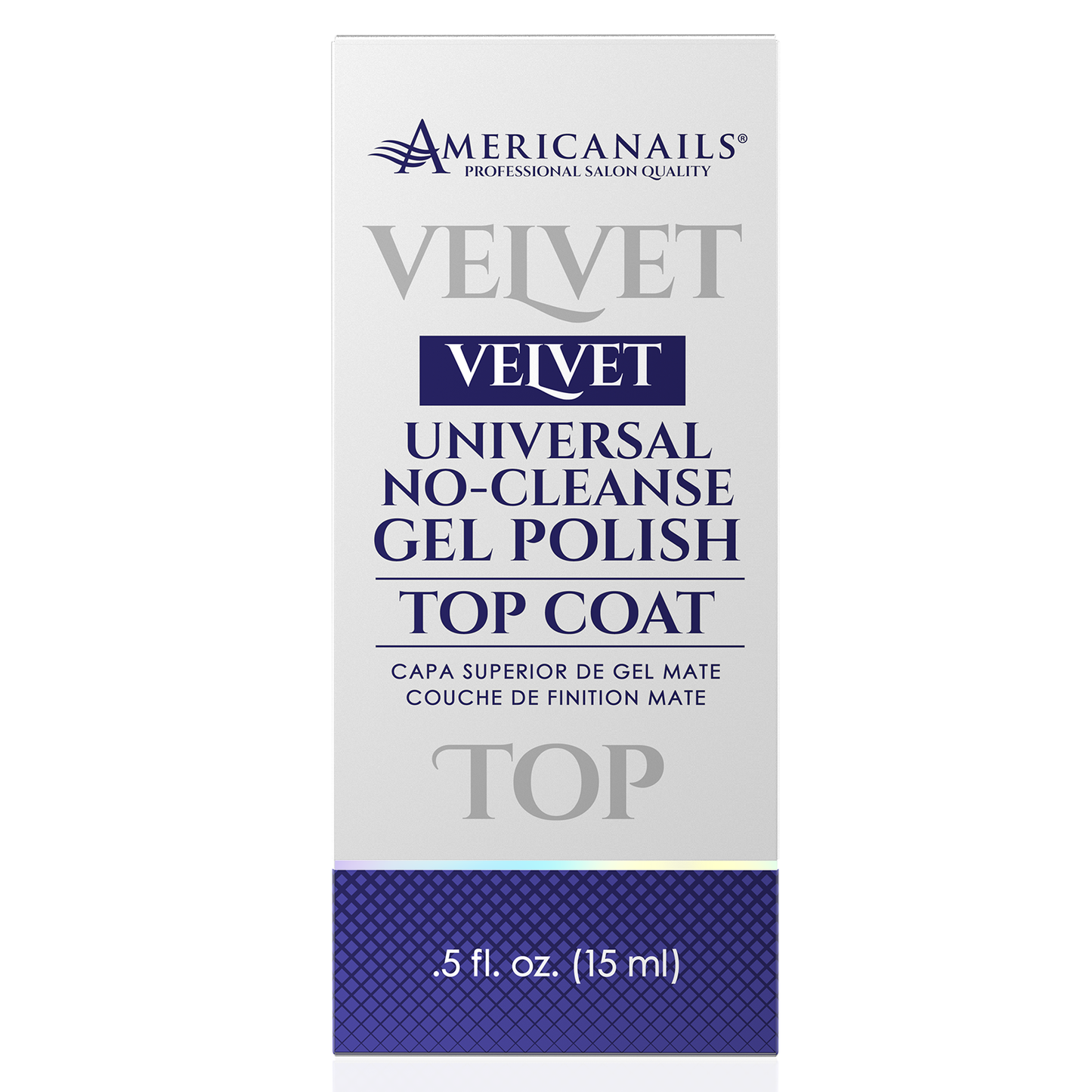 Americanails No-Cleanse Gel Polish Top Coat | Velvet Finish .5oz
