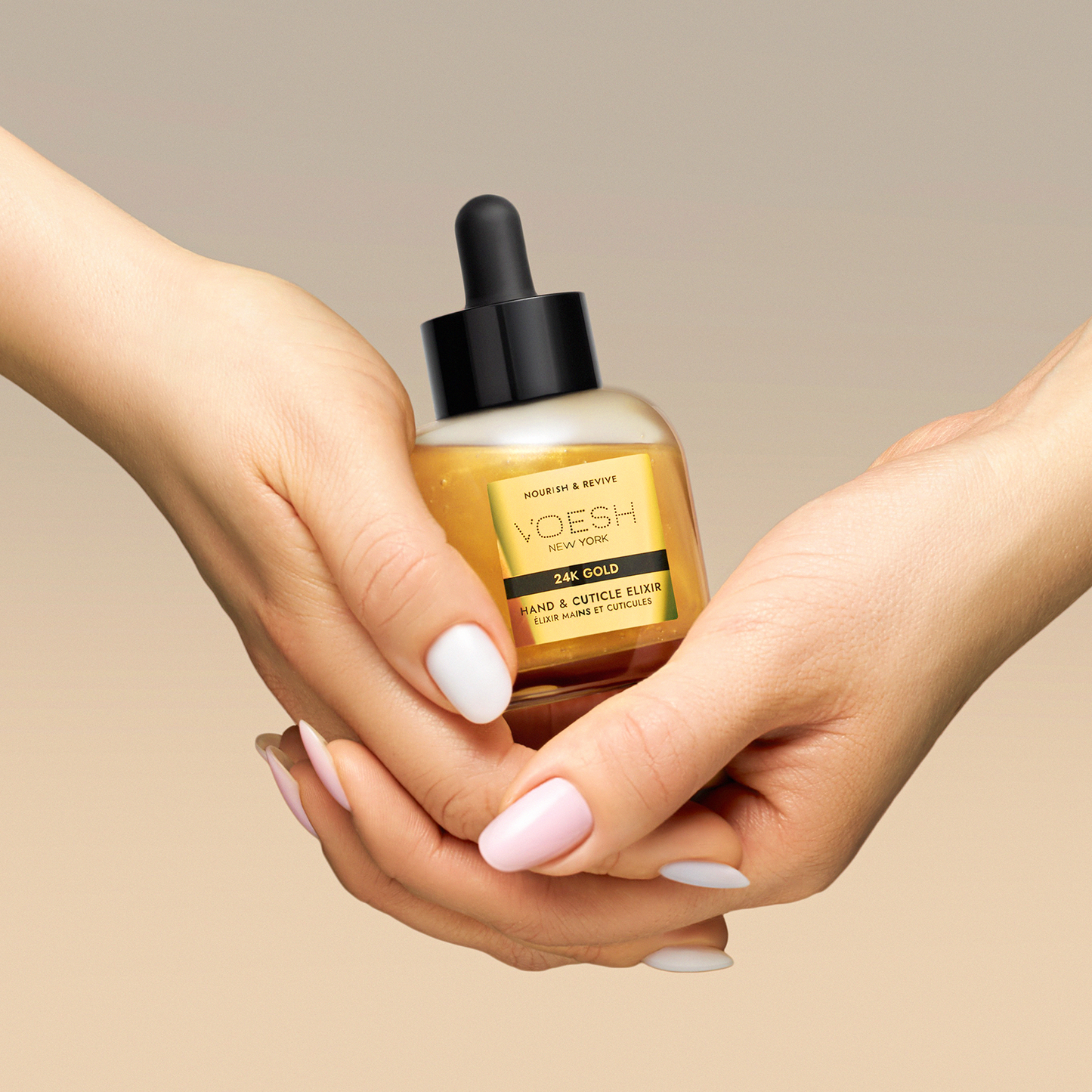 Voesh Hand & Cuticle Elixir 1.69oz I 24K GOLD