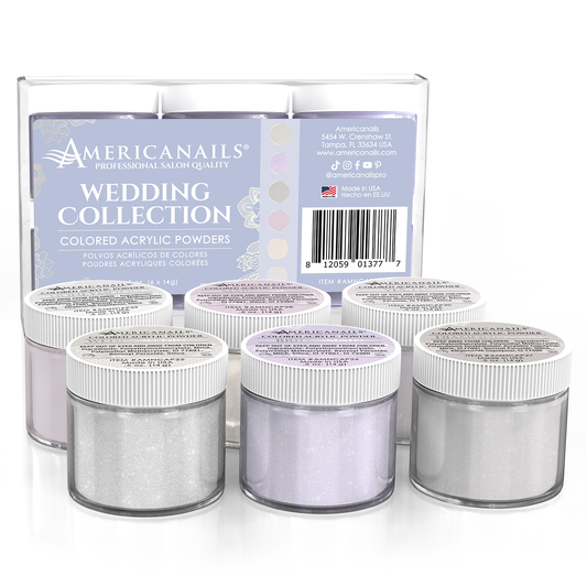 Americanails Colored Acrylic Powders | Wedding Collection Kit