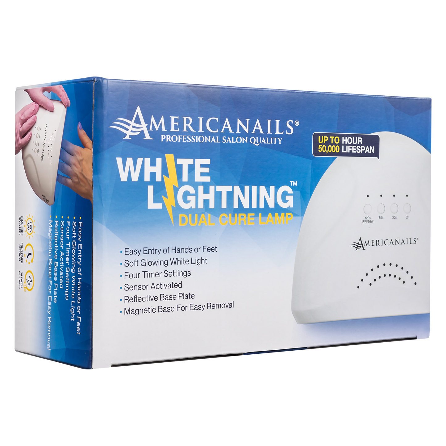 Lámpara de curado dual Americans White Lightning