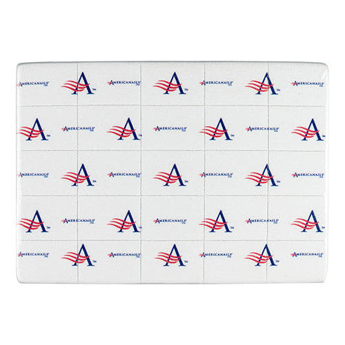 Americanails Signature Mini White Buffers 50ct