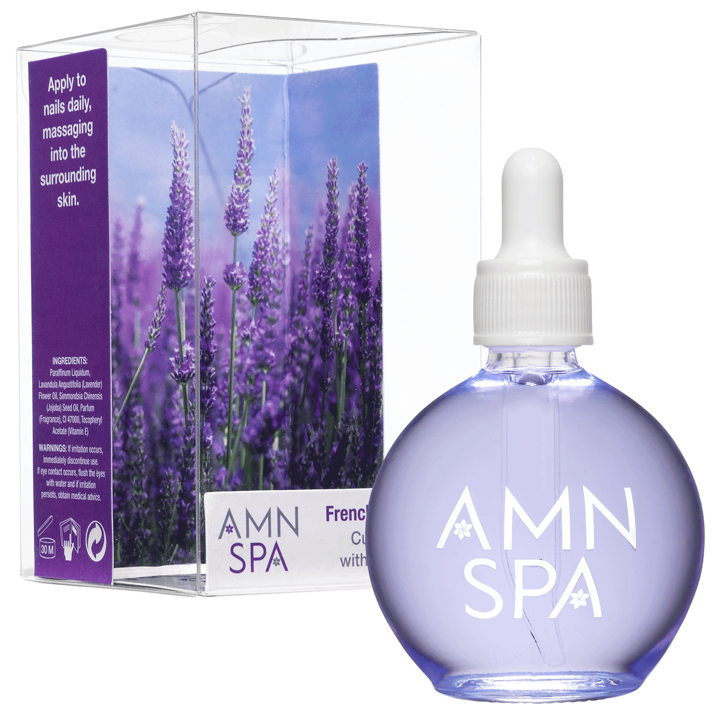 Aceite para cutículas de lavanda francesa Americanails AMN SPA GRATIS, 2.5 oz (PROMOCIÓN)