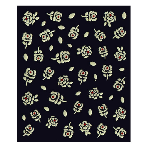 Pegatinas artísticas que brillan en la oscuridad de Americanails | NA0064