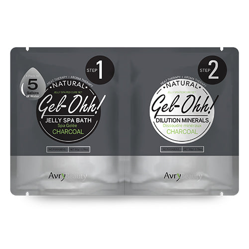 AvryBeauty Gel-Ohh! Jelly Spa Pedi Bath | Charcoal Detox Case (30 Pack)