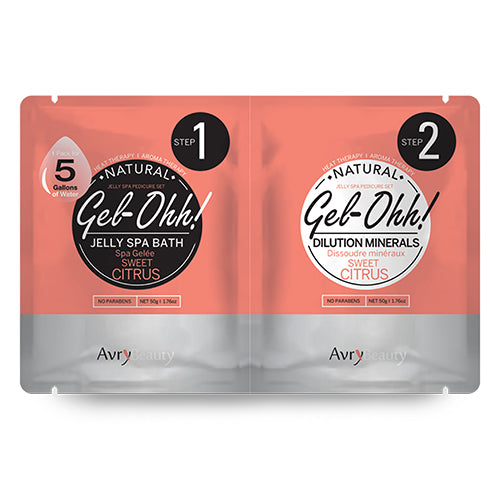 Gel de baño para pedicura AvryBeauty Gel-Ohh! Jelly Spa | Cítricos dulces