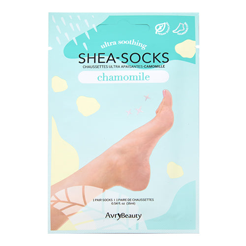 Calcetines de manteca de karité para pedicura sin agua AvryBeauty | Manzanilla (1 unidad)
