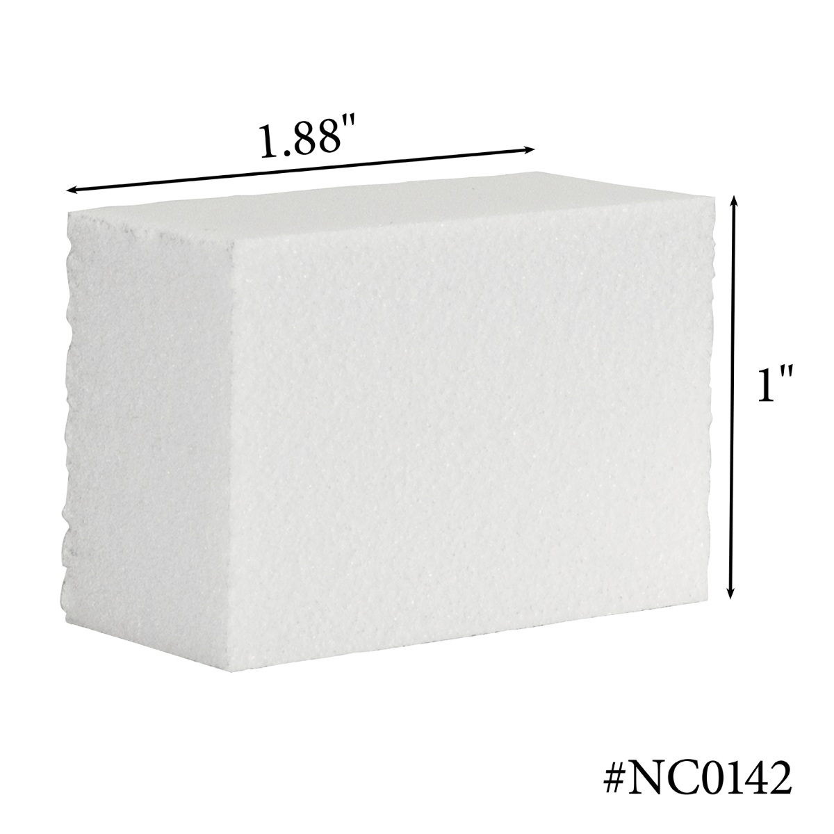 Americanails Premium Mini White Block Buffers | 120 Grit Case 1000ct