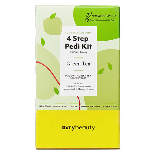 AvryBeauty 4 Step Pedi Kit | Green Tea Case (50 Pack)